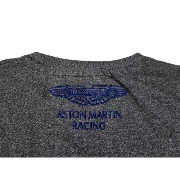 Aston Martin Racing Hackett Sweatshirt Sweater Shirt Embroidered Mens Large Gray - Picture 5 of 8